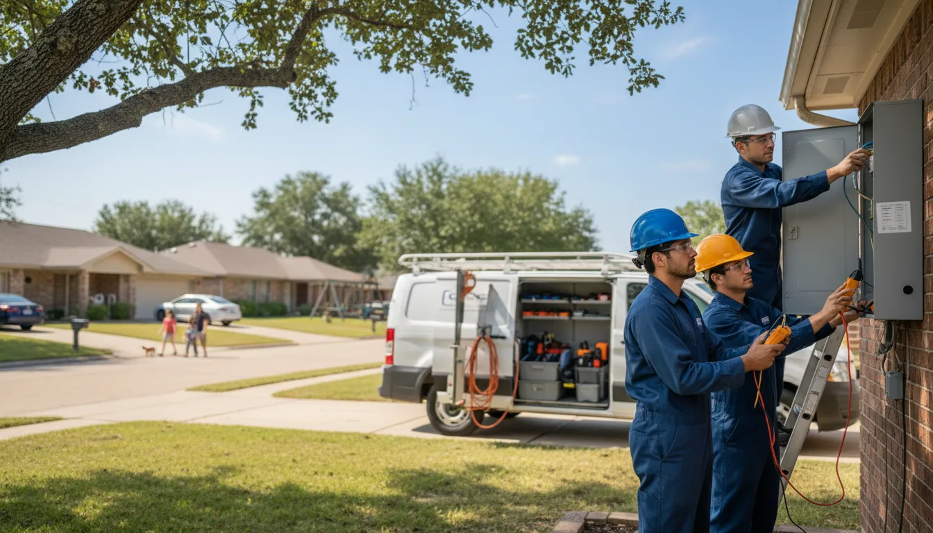 Certified electrician providing emergency electrical services in Hope, KS